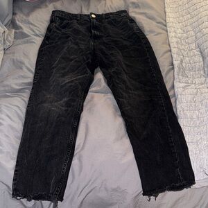 Black Distressed Men's Jeans